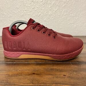 NOBULL Superfabric Trainer Unisex Crossfit Shoe 8.5/10 Red/Gum